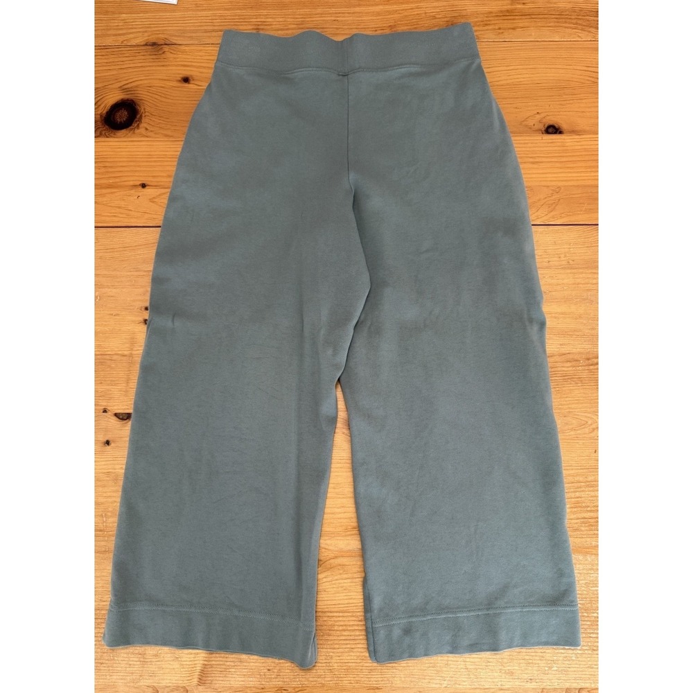 Pact Women's Airplane Wide Leg Pant Castor Green 26" Inseam Cropped Size Large - Picture 4 of 8